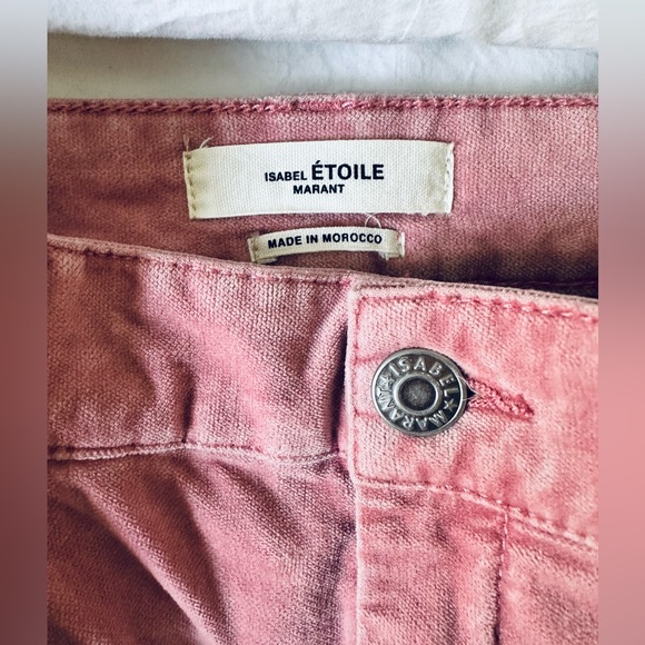 Isabel Marant Etoile soft pink velvet pants size 38/us 4-6 - Picture 3 of 6